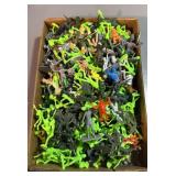 Vintage collectible army man, Cowboys, and