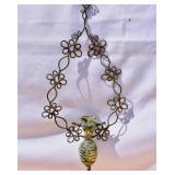 Handcrafted Metal & Blown Glass Wall Mount Bud
