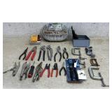Pliers, Vise Grips, Multimeter, C- clamps, etc.