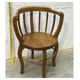 Oak Barrel back Chair