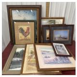 Pile of wall decor prints