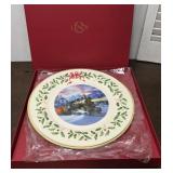 Lenox holiday train collector plate