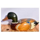 Vintage Wood Duck with Glass Eyes