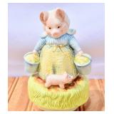 1981 Schmid Beatrix Potter Aunt Pettitoes Musical
