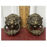 Brass lion draw pulls