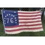 Bicentennial American flag Approx. 56x30
