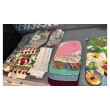 Hand towels, pot holders, placemats napkins.