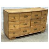 "Manor Oak" 6 Drawer Dresser 54/20/32