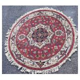Hand Knotted Wool Oriental Rug. 60"