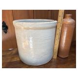crock & stoneware bottle - both damaged