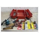 Hand Drills, Folding Tape Measures, Toolsbox w/