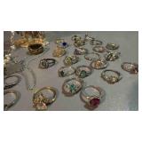 Rings earrings, necklace, and more.
