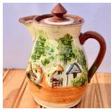 Antique Cockington Forge Torquay Pottery Lidded