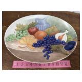 Signed 1972 fruit platter