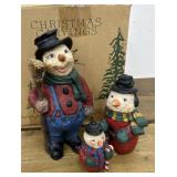 Christmas set of 3 Snowmen - Kirkwood