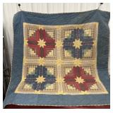 Farm quilt Hand stitched approx. 55x55