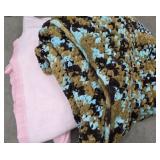 Soft Afghan & pink blanket