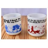 Hazel Atlas Milk Glass Coffee Mugs