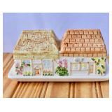Shafford "Cotswold" Cottage Butter Dish. Vintage