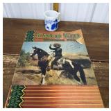 Cisco Kid coloring book, Hopalong Cassidy mug