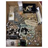 Costume jewelry- necklaces, earrings, lapel pins,
