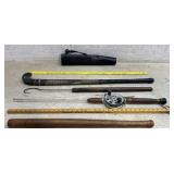 Fishing Gear, Bat, & Field Hockey Stick