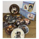 Norman Rockwell decorative plates.