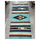 Southwest woven rug approx. 64x30