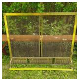 Vtg BRASS fireplace screen