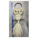 Vintage macrame owl