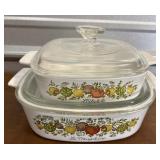 Vintage Corning Ware. Spice of Life casseroles