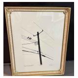 Fowl Conversation print - 19/50 signed - 10 3/4ï¿½
