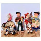 Souvenir Cloth-Wood-Plastic Dolls