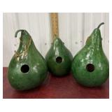 3 Gourd Bird Houses