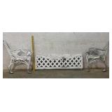 Cast Iron Park Bench w/ winged lions -Get creative