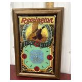 Remmington glass clock *has crack