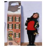 Byers Choice Caroler-Man with Bells (ripped coat