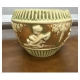 Donatello Roseville pottery pot