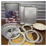 Baking Sheets, pie drip pans, pie crust shields,