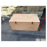 Vintage Handmade Wooden Trunk