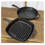 Lodge & Smith Clark cast iron pans