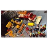 vintage Fisher Price bulldozer, power and light