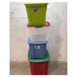 4 Storage Totes