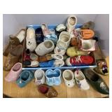 Shoes. decorative. Ceramic. Wood. Banks. Big.