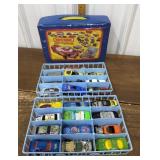 1980 Matchbox collector case w/ cars