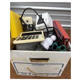 Huge box of office misc& reading glasses. Flip
