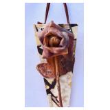 Vintage Karlovy Vary "Stone Rose" on Onyx