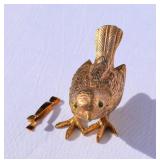 Vintage Forenza Goldtone Bird Saccharin Holder &