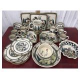 Dean Pottery dishes set ï¿½Happy Trailsï¿½