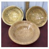 Handcrafted wooden bowls